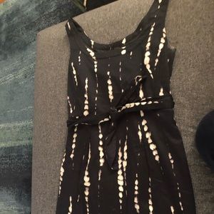 Black and white mini dress